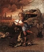 St Michael and the Dragon sdr RAFFAELLO Sanzio